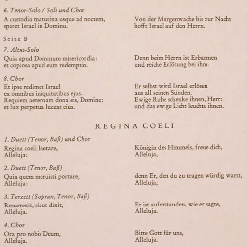 Delalande,Michel-Richard: De Profundis Regina Coeli, Christophorus/Erato (CGLP 75 782), D Typ: LP Best.-Nr.: K1262 Preis: 9,00 Euro