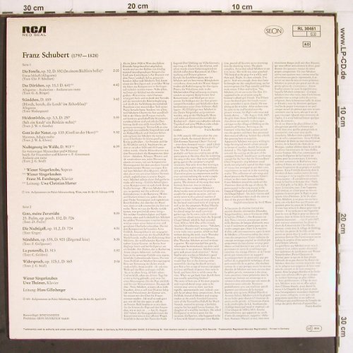 Wiener Sängerknaben: Die Forelle,Schuberts schö.Chorlied, RCA Gold Seal(RL 30461), D, 1978 - LP - K1265 - 6,00 Euro