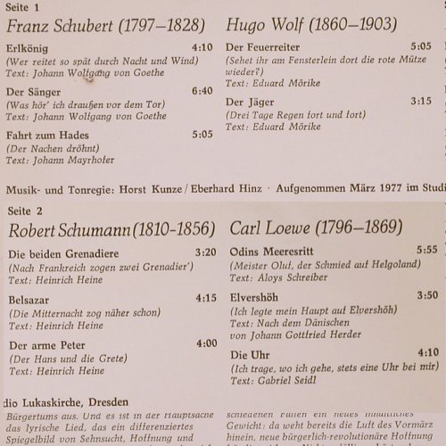 Adam,Theo: singt Balladen von Schubert,Wolf.., Eterna, m /vg+ (8 27 073), DDR, 1978 Typ: LP Best.-Nr.: K126 Preis: 6,00 Euro