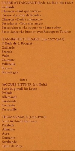 Gerwig, Walter - Laute: Lautenmusik der Renaissance, Box, Harmonia Mundi (149-99 605/7), D,co,Ri Typ: 3LP Best.-Nr.: K1273 Preis: 14,00 Euro