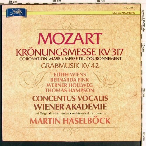 Mozart,Wolfgang Amadeus: Krönungsmesse KV 317, KV42, Novalis (150 068-1), CH, 1990 Typ: LP Best.-Nr.: K1274 Preis: 7,50 Euro