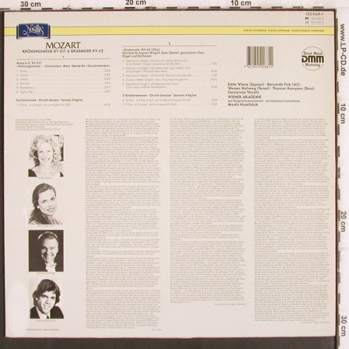 Mozart,Wolfgang Amadeus: Krönungsmesse KV 317, KV42, Novalis (150 068-1), CH, 1990 Typ: LP Best.-Nr.: K1274 Preis: 7,50 Euro