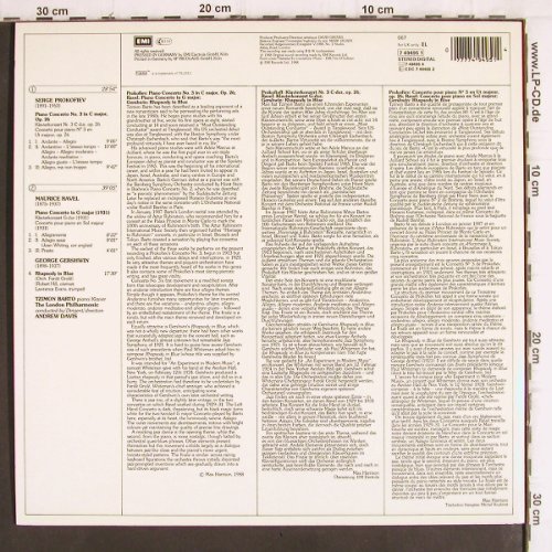 Barto,Tzimon: Prokofiev Piano C.No.3/Ravel/Gershw, EMI(7 49495 1), D, 1988 - LP - K1275 - 7,50 Euro
