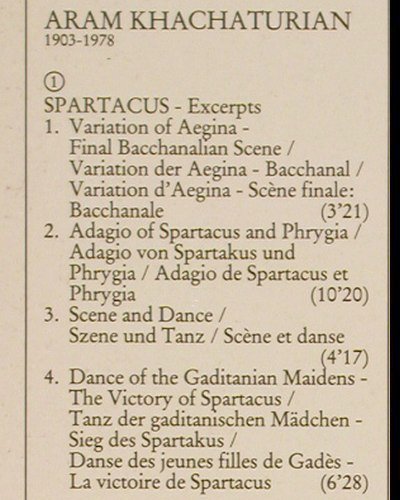 Khatchaturian,Aram: Spartacus / Gayaneh, suites from, EMI (27 0109 1), D, 1986 Typ: LP Best.-Nr.: K1284 Preis: 7,50 Euro