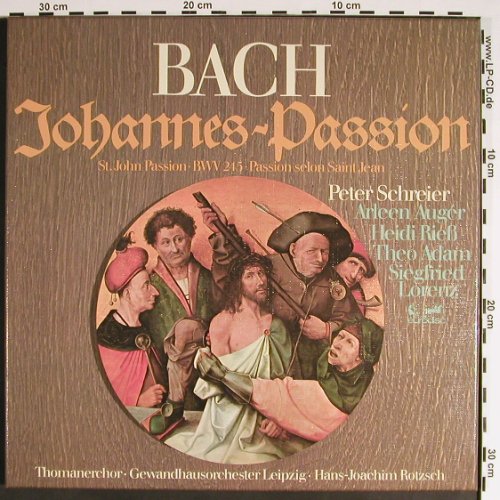 Bach,Johann Sebastian: Johannes-Passion,BWV 245,  Box, Eurodisc(SQ 88 307 XGK), D, 1976 - 3LPQ - K1285 - 17,50 Euro