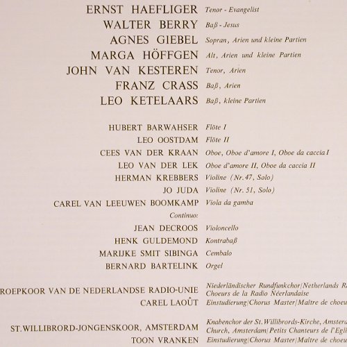 Bach,Johann Sebastian: Matthäus-Passion,BWV 244, Box, Philips(835 372/75 AY), NL,  - 4LP - K1288 - 20,00 Euro