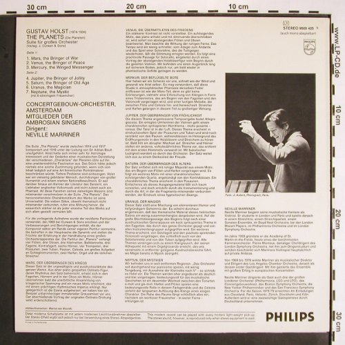 Holst,Gustav: The Planets, Philips (9500 425), NL, 1978 Typ: LP Best.-Nr.: K1290 Preis: 6,00 Euro