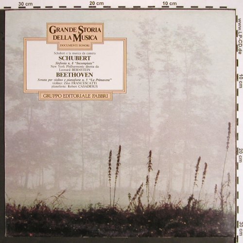 Schubert,Franz / Beethoven: Sinfonia Nr.8 / Sonata op.24, Grande Storia Della Musi (387175), I, 1983 Typ: LP Best.-Nr.: K1291 Preis: 6,00 Euro
