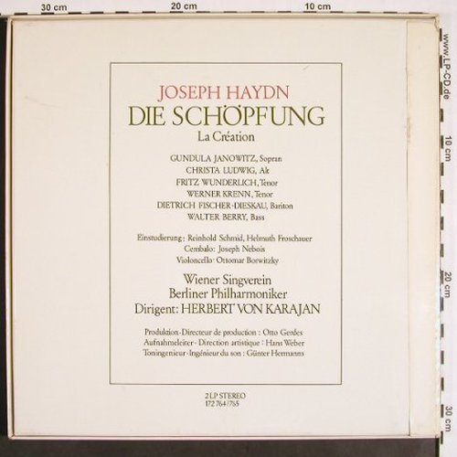 Haydn,Joseph: Die Schöpfung, Box, Club SonderAufl, D.Gr. (172 764/65), D Typ: 2LP Best.-Nr.: K1298 Preis: 12,50 Euro