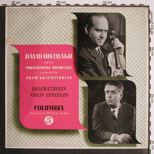 Khachaturian,Aram: Violin Concerto, vg+/m-, Columbia (33 CX 1303), UK Typ: LP Best.-Nr.: K1302 Preis: 5,00 Euro