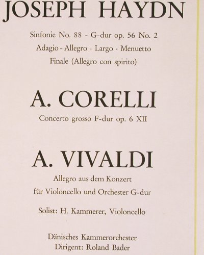 Haydn,Joseph / Vivaldi / Corelli: Sinfonien Nr.88 / Allegro aus dem K, Golden Sound (ST-2110), D Typ: LP Best.-Nr.: K1303 Preis: 7,50 Euro