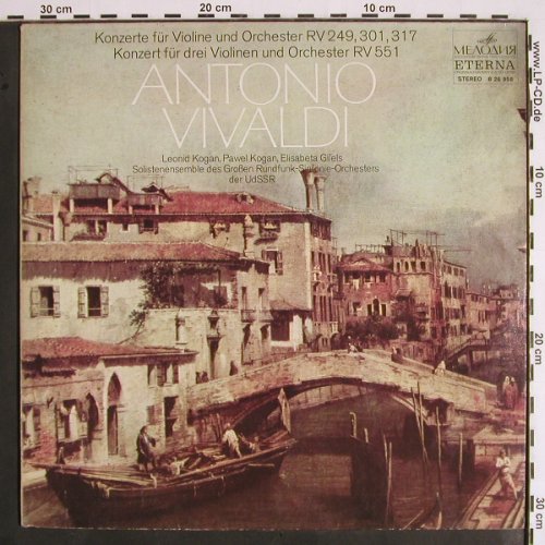 Vivaldi,Antonio: Konzerte für Violine&Orch.,RV 249.., Melodia, m /vg+ (8 26 958), DDR, 1976 Typ: LP Best.-Nr.: K1304 Preis: 6,00 Euro