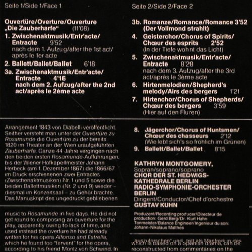 Schubert,Franz: Rosamunde, Parnass (31 627 3), D Typ: LP Best.-Nr.: K130 Preis: 6,00 Euro