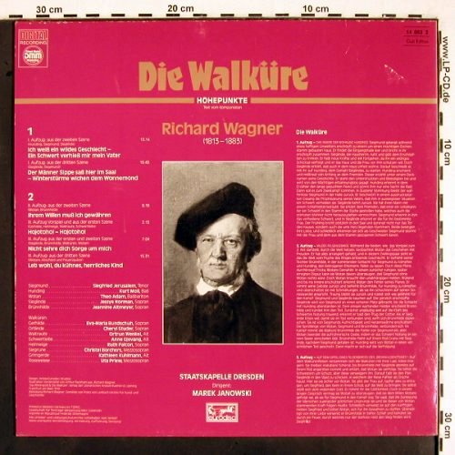 Wagner,Richard: Die Walküre-Höhepunkte, Club Ed., Eurodisc(14 063 2), D, 1986 - LP - K1312 - 6,00 Euro