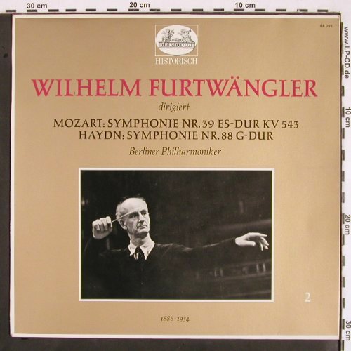 Furtwängler,Wilhelm: Mozart:Symph.Nr.39/Haydn:Symph.88, Heliodor(88 007), D, 1961 - LP - K1318 - 6,00 Euro