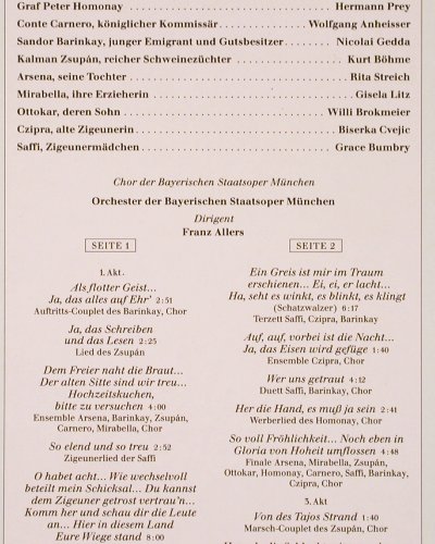 Strauss,Johann: Der Zigeunerbaron, Club-Ed., EMI (26 363-2), D, 1987 Typ: LP Best.-Nr.: K1339 Preis: 6,00 Euro