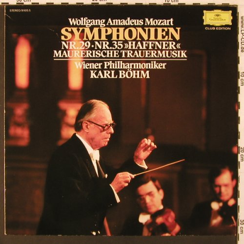 Mozart,Wolfgang Amadeus: Sinfonien Nr.29 & 35 / Mauerische T, Deutsche Grammophon (91 615 5), D Club-Ed., 1981 Typ: LP Best.-Nr.: K133 Preis: 6,00 Euro