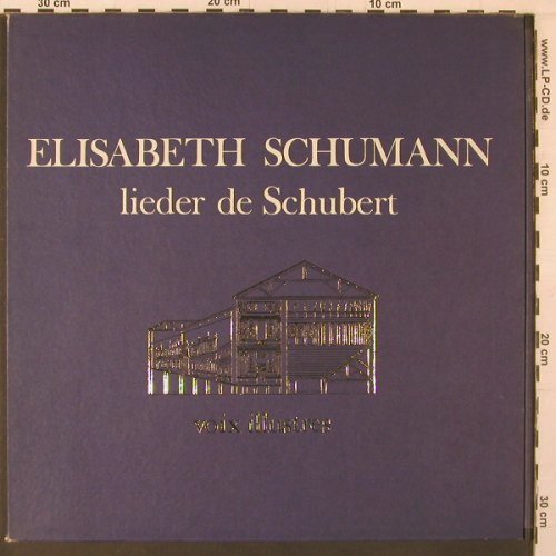 Schumann,Elisabeth: Lieder de Schubert,hist.rec, vg+/m-, Voix Illustres(FALP 50.006), F,  - LP - K136 - 6,00 Euro