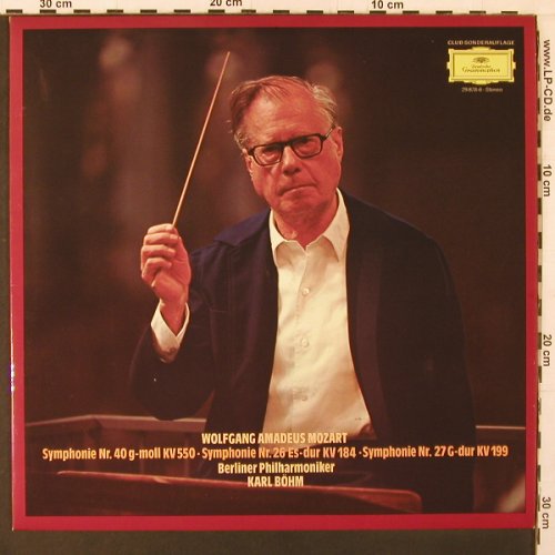 Mozart,Wolfgang Amadeus: Symphonien Nr.40, 26,27, D.Gr. DSC-Ed (29 878-6), D, Ri, 1969 Typ: LP Best.-Nr.: K145 Preis: 6,00 Euro