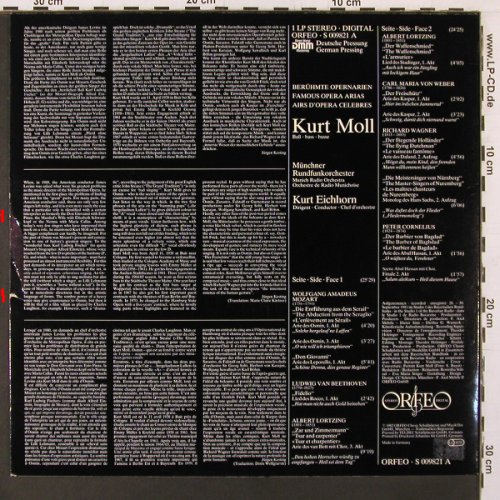 Moll,Kurt: Berühmte Opernarien, m /vg+, Orfeo(S 009821 A), D, 1982 - LP - K152 - 6,00 Euro