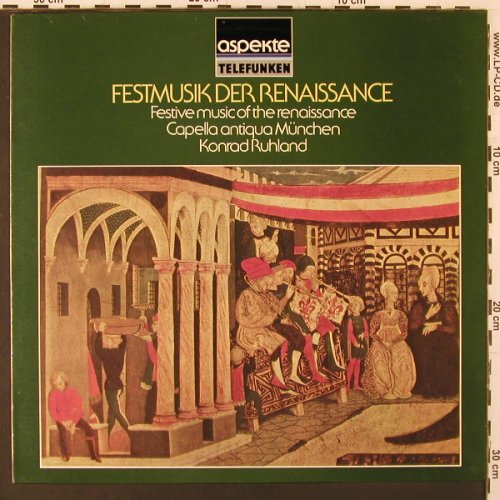V.A.Festmusik der Renaisance: Johannes Ciconia.. Jehan Mouton, Telefunken (6.41087 AH), D, 10Tr., 1968 Typ: LP Best.-Nr.: K156 Preis: 7,50 Euro