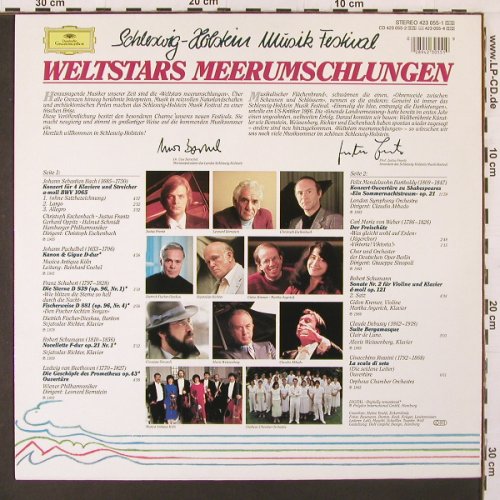 V.A.Weltstars Meerumschlungen: Bach, Pachelbel, Debussy u.a., Deutsche Grammophon(423 055-1), D, 1985 - LP - K158 - 5,00 Euro