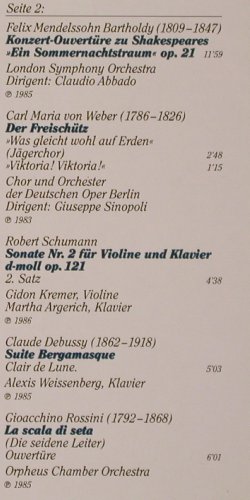 V.A.Weltstars Meerumschlungen: Bach, Pachelbel, Debussy u.a., Deutsche Grammophon(423 055-1), D, 1985 - LP - K158 - 5,00 Euro