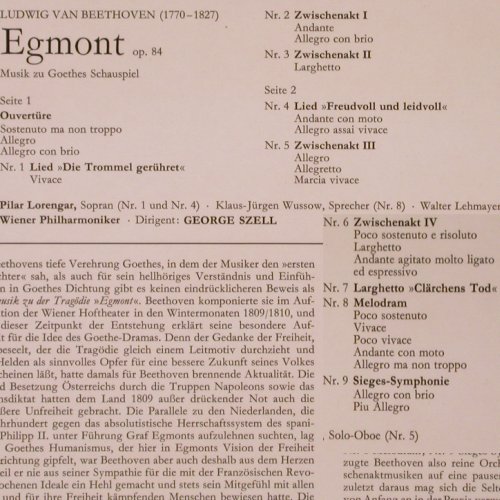 Beethoven,Ludwig van: Egmont-Musik zu Goethes Schauspiel, Decca(SXL 21 205-B), D,  - LP - K15 - 7,50 Euro