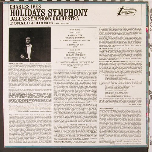 Ives,Charles: Holidays Symphony, Turnabout (TV 34146S), US, 1967 Typ: LP Best.-Nr.: K163 Preis: 7,50 Euro