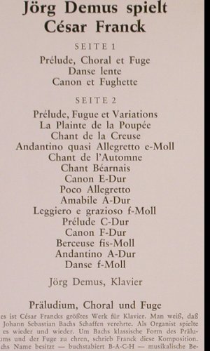 Franck,Cesar: Präludium,Choral u.Fuge / Prludium, Impression(64 726), D, woc,  - LP - K166 - 9,00 Euro