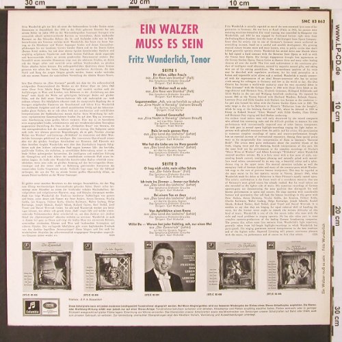 Wunderlich,Fritz: Ein Walzer muss es sein, Columbia(SMC 83 862), D,  - LP - K16 - 6,00 Euro