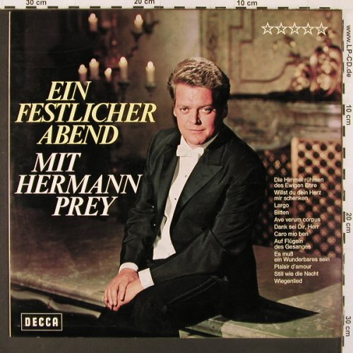 Prey,Hermann: Ein Festlicher Abend,  Muster/Promo, Decca (SLK 16 480-P), D, 1967 Typ: LP Best.-Nr.: K19 Preis: 7,50 Euro