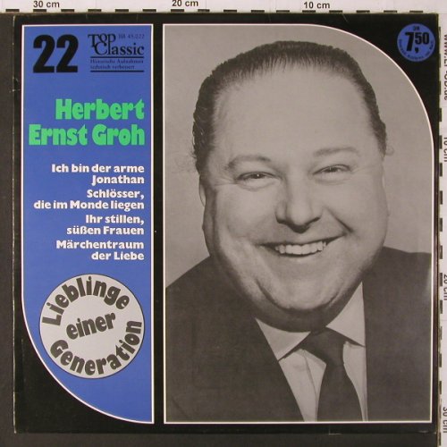 Groh,Herbert Ernst: Lieblinge einer Generation, Top Classic(BB 45.022), D,  - LP - K204 - 6,00 Euro