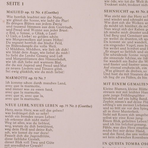 Fischer-Dieskau, Dietrich: Singt Lieder von Beethoven 1.Folge, Electrola(E 90 005), D,  - LP - K20 - 9,00 Euro