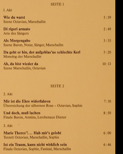 Strauss,Richard: Der Rosen-Kavalier, gr.Querschnitt, EMI(26 273-3), D, Ri,  - LP - K219 - 6,00 Euro