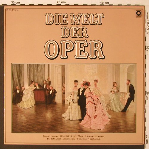 V.A.Die Welt der Oper: Korngold, Puccini, Cilea..., Sonocord (26 008-3), D Typ: LP Best.-Nr.: K223 Preis: 7,50 Euro