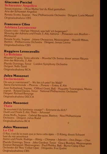 V.A.Die Welt der Oper: Korngold, Puccini, Cilea..., Sonocord (26 008-3), D Typ: LP Best.-Nr.: K223 Preis: 7,50 Euro