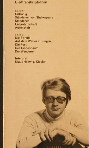 Schubert,Franz / Liszt: Liedtranskriptionen, audite (FSM 53 185 aud), D, 1975 Typ: LP Best.-Nr.: K227 Preis: 7,50 Euro