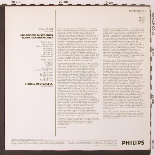 Liszt,Franz: 7 Hungarische Rhapsodien, rec.1974, Philips(6527 069), NL, Ri,  - LP - K229 - 6,00 Euro