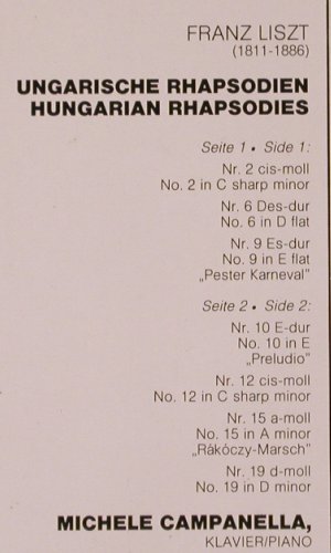 Liszt,Franz: 7 Hungarische Rhapsodien, rec.1974, Philips(6527 069), NL, Ri,  - LP - K229 - 6,00 Euro