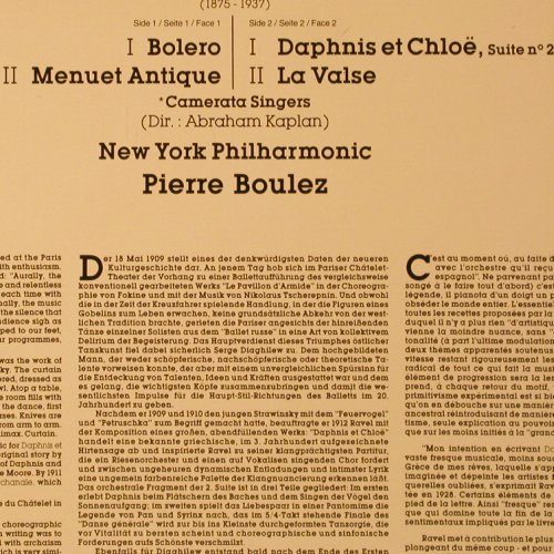 Ravel,Maurice: Bolero, LaValse, Menuet Antique, CBS Masterworks(CBS 60280), NL, Ri, 1983 - LP - K230 - 5,00 Euro