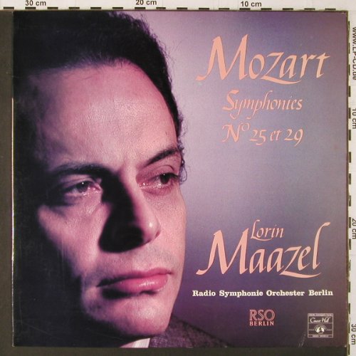Mozart,Wolfgang Amadeus: Symphonies No.25 et 29, m /vg+, Concert Hall (SMS 2626),  Typ: LP Best.-Nr.: K235 Preis: 6,00 Euro