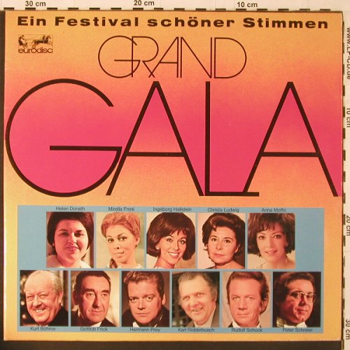 V.A.Grand Gala: Ein Festival schöner Stimmen, Foc, Eurodisc (28 020 XCR), D, 1976 Typ: 2LP Best.-Nr.: K249 Preis: 6,00 Euro