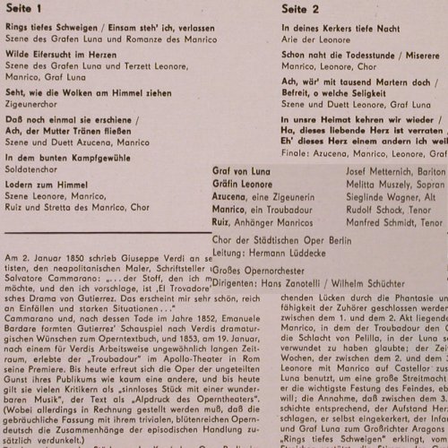 Verdi,Giuseppe: Der Troubadour-Opernquerschnitt, Eterna(8 25 135), DDR, 1971 - LP - K250 - 6,00 Euro