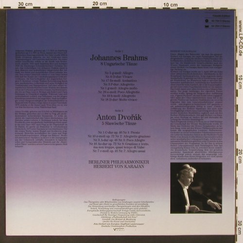 Brahms,Johannes / Dvorak: Ungarische Tänze / Slawische Tnze, Deutsche Grammophon(40 744 5), D, Club Ed,  - LP - K254 - 6,00 Euro