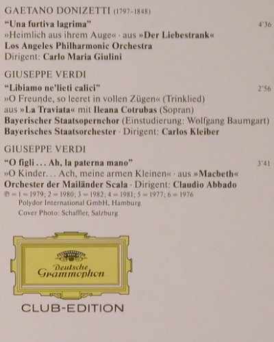 Domingo,Placido: Opern-Gala, Club-Edition, m-/vg+, Deutsche Grammophon (42 340), D Typ: LP Best.-Nr.: K256 Preis: 5,00 Euro