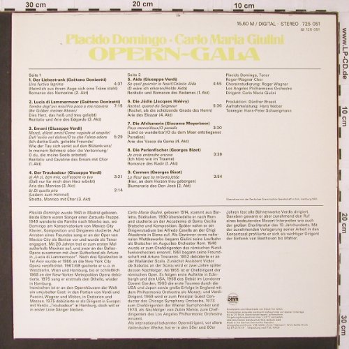 Domingo,Placido: Opern-Gala, m /vg+, Eterna (7 25 051), DDR, 1987 Typ: LP Best.-Nr.: K257 Preis: 5,00 Euro