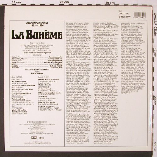 Puccini,Giacomo: La Boheme, Querschnitt in deut., EMI(29 1140 1), D, 1987 - LP - K265 - 6,00 Euro