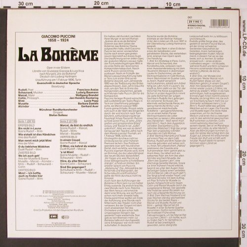 Puccini,Giacomo: La Boheme, Querschnitt in deut., EMI (29 1140 1), D, 1987 Typ: LP Best.-Nr.: K265 Preis: 6,00 Euro