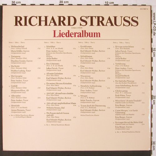 Strauss,Richard: Liederalbum, Foc, BASF(22 21807-4), D, 1974 - 2LP - K267 - 7,50 Euro